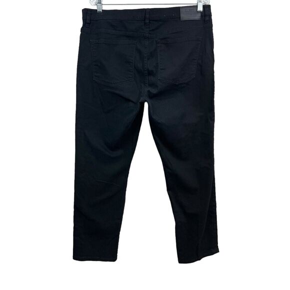 LRL Ralph Lauren Womens Jeans Stretch Tapered Leg 5 Pockets Zip Fly Black Sz 16 - Picture 6 of 8